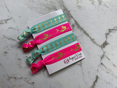 Mermaids vs. Pineapples Set Hair Ties