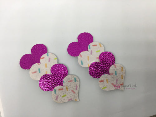 Sprinkle Heart Snapclips